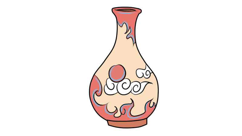 花瓶简笔画(花瓶的底座部分是什么)