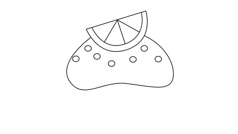 纸杯蛋糕简笔画(纸杯蛋糕顶部的柠檬片怎么做)