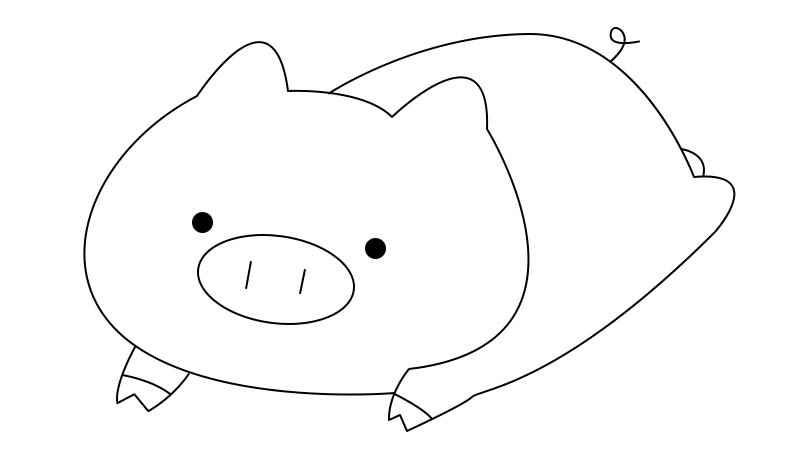 猪的简笔画(再画出猪的身体怎么办)