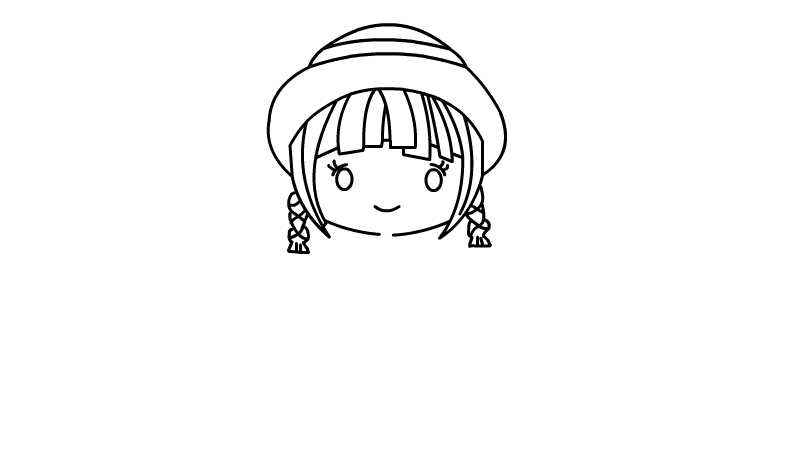 卡通人物简笔画少女(如何画出小女孩的帽子)