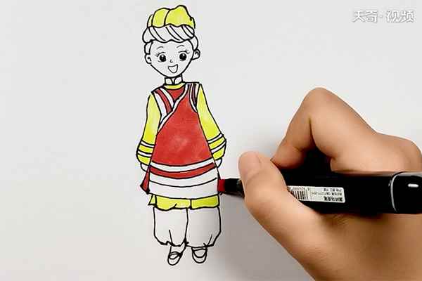 少数民族简笔画(家居风格装修效果图)