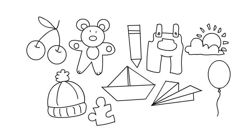 实用物品简笔画 实用物品的画法