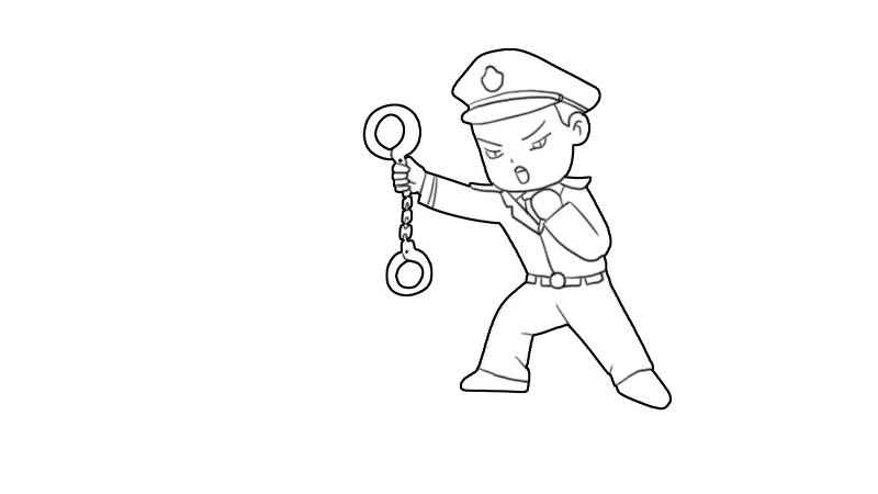 警察简笔画步骤(画警察的脑袋和帽子有什么区别)