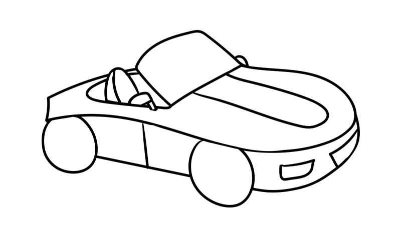 跑车简笔画(汽车挡风玻璃怎么设计)