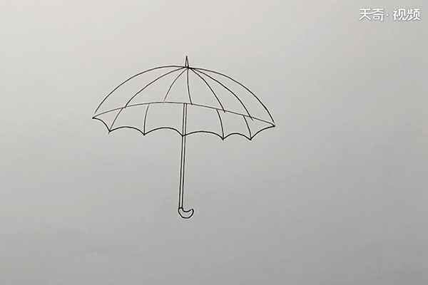 伞简笔画(伞简笔画简单又漂亮)