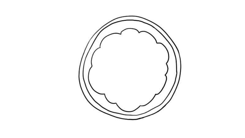 柚子简笔画彩色(柚子果肉的轮廓怎么画)