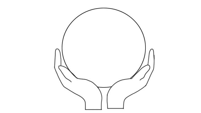 地球简笔画画法(地球涂上颜色就可以了!)