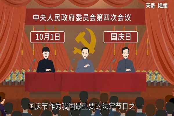 国庆节的由来(国庆节是由一个国家制定的用来纪念国家本身的法定假日)