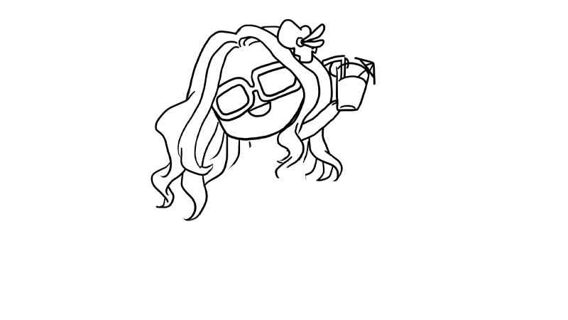 夏天简笔画怎么画(画女孩的上半身体线条有哪些)