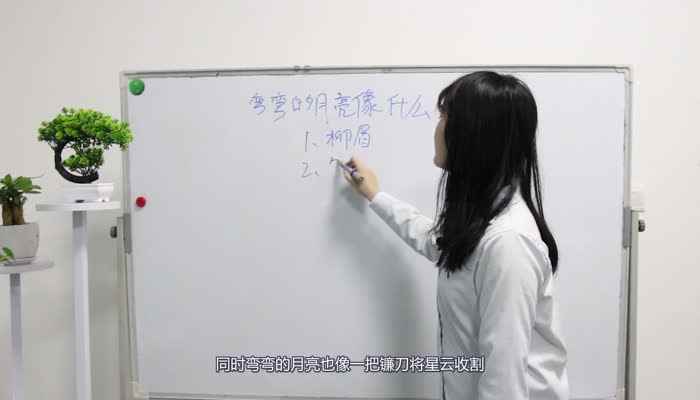 弯弯的月亮像什么(弯弯的月亮像美少女的柳眉温柔而又婉转)