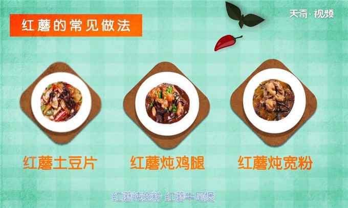 红蘑的功效与作用(红蘑适合与哪些食物进行搭配)