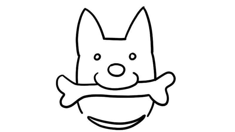 柴犬卡通头像简笔画(先画柴犬的头型有哪些)