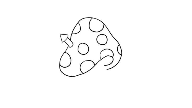 蘑菇屋简笔画