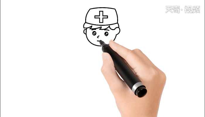 致敬医生儿童画(画医生的头、眼睛、鼻子、嘴巴)