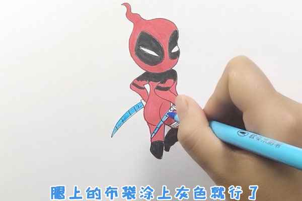 死侍简笔画(先画死侍的头部有哪些)