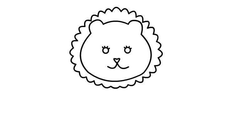 小狮子简笔画(如何画出小狮子的头部)