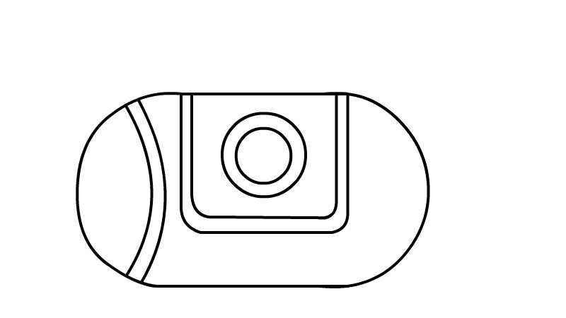 潜水艇简笔画(圆角矩形中画出潜水艇的船体)