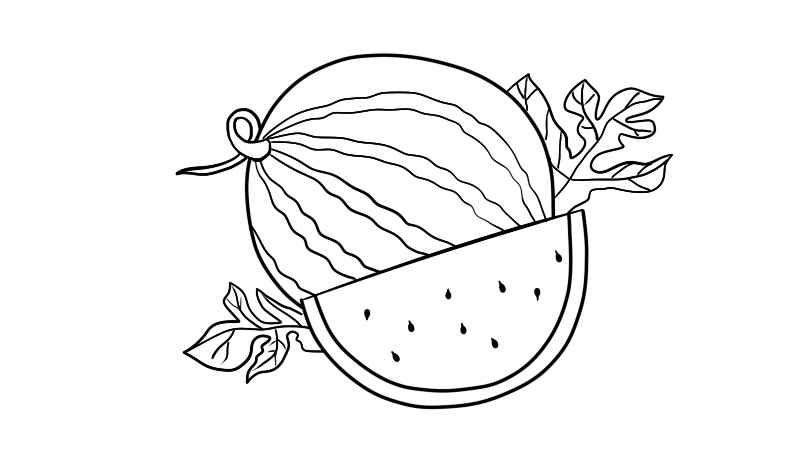 西瓜简笔画(西瓜简笔画幼儿)