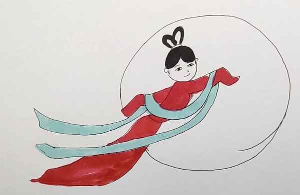 嫦娥简笔画 嫦娥怎么画