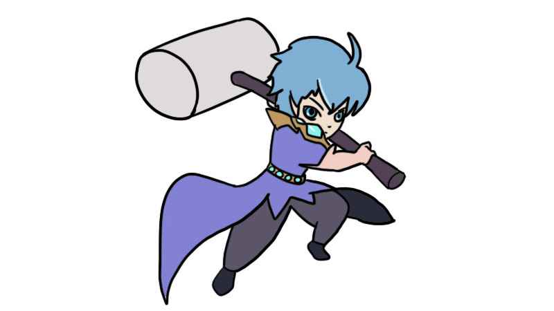 唐三简笔画教程(唐三的脑袋和上半身体线条)