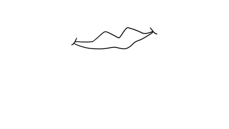 嘴的简笔画(画出下嘴唇的颜色就可以了)