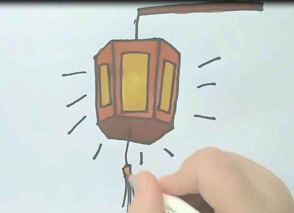 花灯简笔画(花灯怎么画才好看有什么技巧)