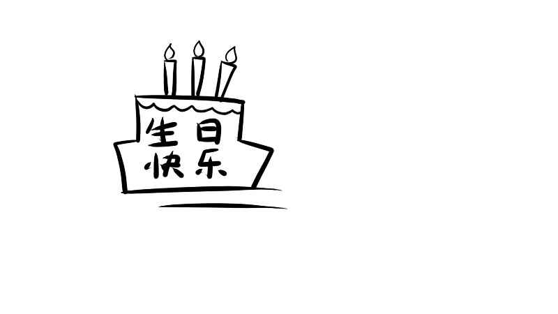 生日快乐手抄报(生日蛋糕怎么画才好看)