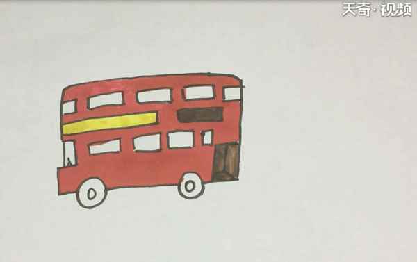 大巴车简笔画(大巴车简笔画儿童画)