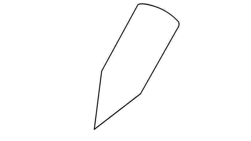 铅笔简笔画(画出铅笔的笔杆上的图案和橡皮擦)