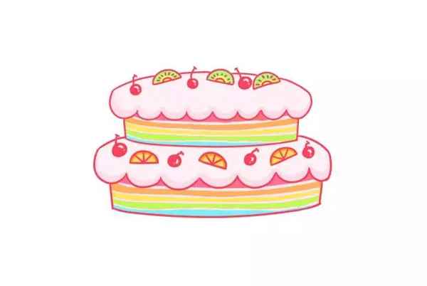 美丽又简单的蛋糕怎么画 一步一步画蛋糕怎么画