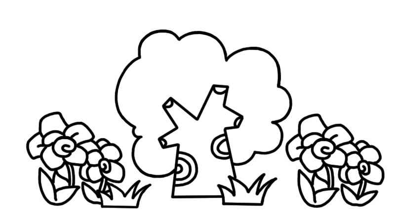 花草树木简笔画(花草树木简笔画图片大全)