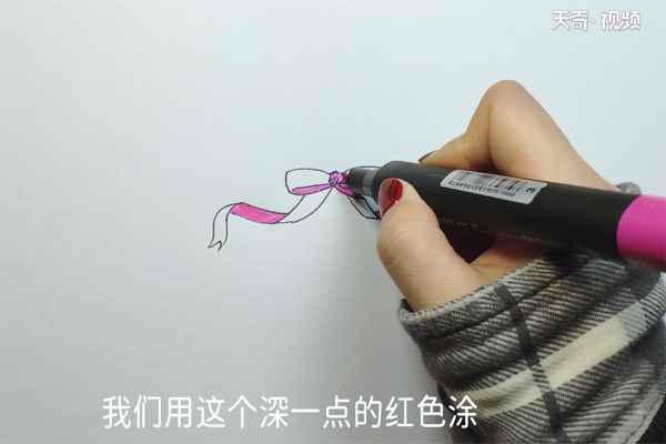 蝴蝶结的画法(蝴蝶结中间的颜色是什么)