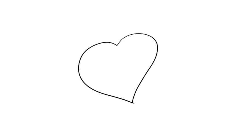 爱心简笔画怎么画(爱心涂上颜色就可以了!)