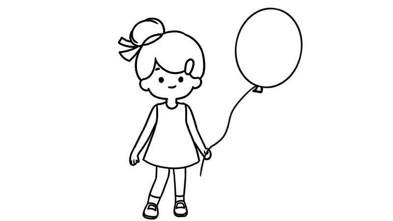 六一儿童节简笔画怎么画(小朋友脑袋线条怎么画)