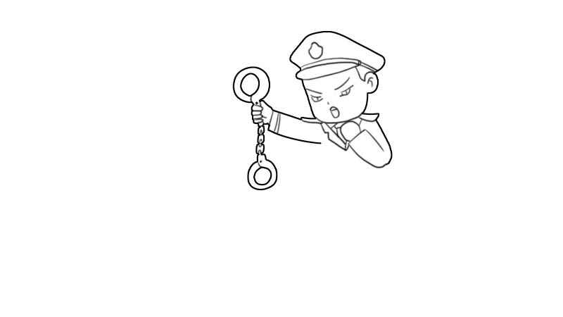 警察简笔画步骤(画警察的脑袋和帽子有什么区别)