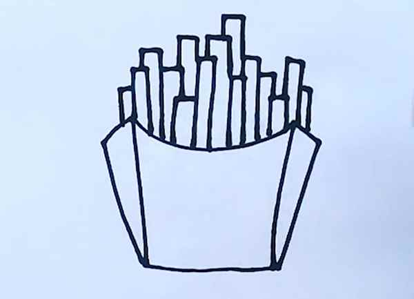 薯条简笔画(薯条盒的制作方法有哪些)