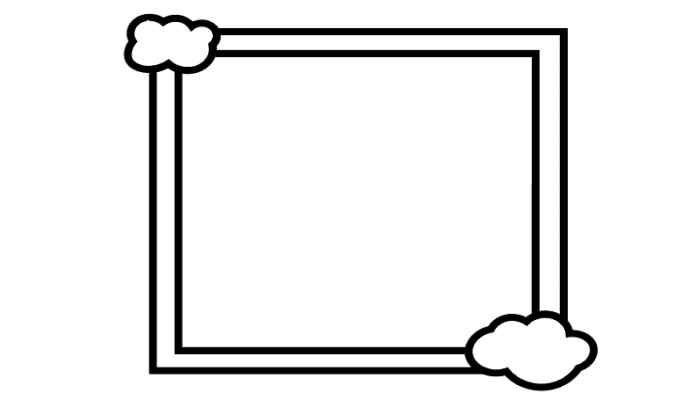 儿童手绘简笔画(如何在左上角画一个云朵)