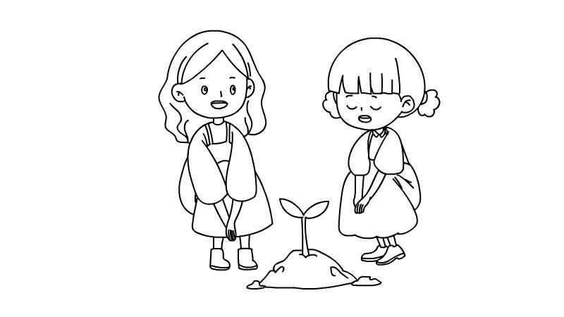 闺蜜简笔画二人手绘(如何画一个女孩的头部)