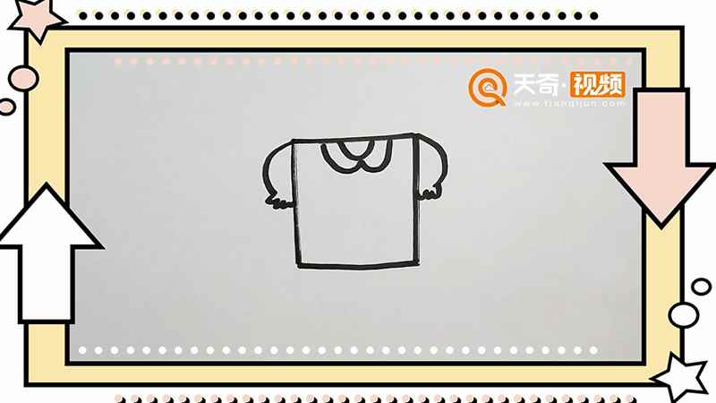 T恤简笔画(先画一个正方形的logo)