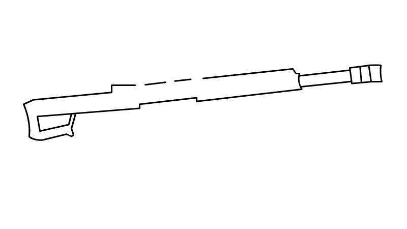 巴雷特狙击枪简笔画(巴雷特狙击枪和枪口的区别)
