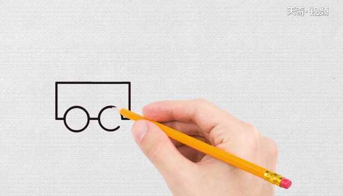 火车画法简笔画教程(画火车的车头的轮子和车厢)