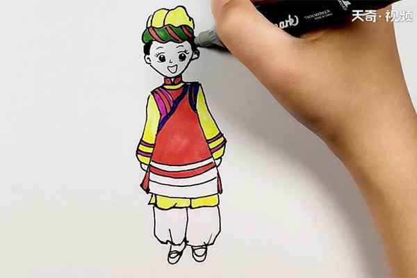 少数民族简笔画(家居风格装修效果图)