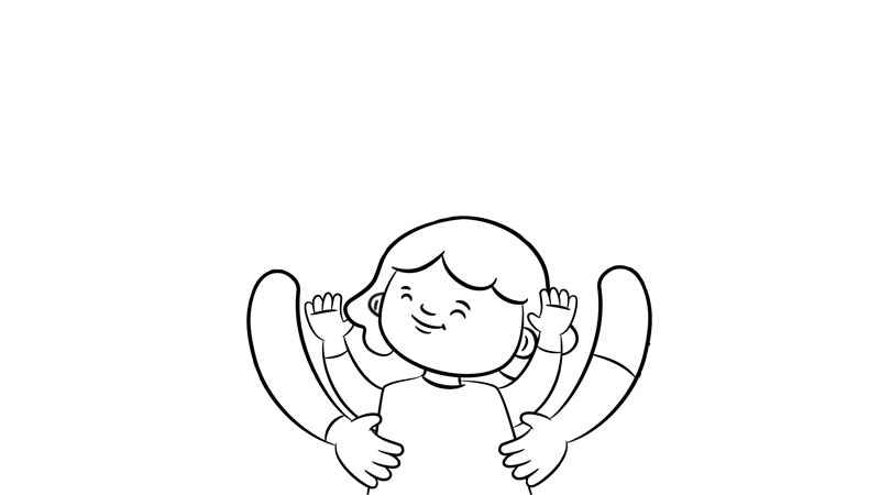 全家福简笔画怎么画(全家福涂上颜色就可以了)