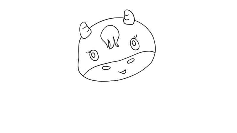 小牛简笔画怎么画(画出小牛的身体、四肢和尾巴;然后涂上颜色就可以了)