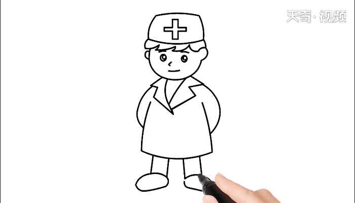 致敬医生儿童画(画医生的头、眼睛、鼻子、嘴巴)