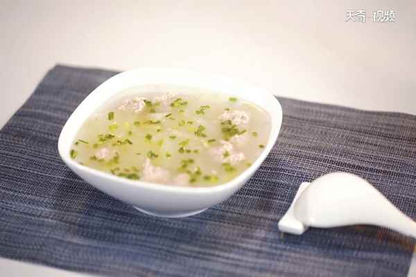 冬瓜丸子汤的做法(冬瓜丸子汤的做法家常)