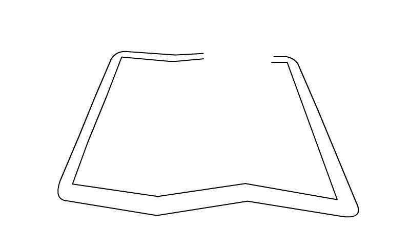 地图简笔画(地图涂上颜色就可以了)