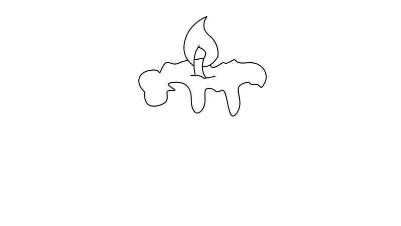 蜡烛简笔画画法  蜡烛简笔画怎么画