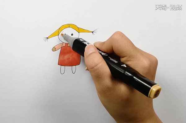 娃娃简笔画(娃娃简笔画可爱)