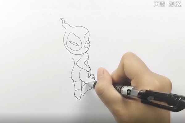 死侍简笔画(先画死侍的头部有哪些)